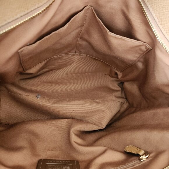 Like New Coach City Zip Brown Leather Shoulder Bag Tote Purse - Picture 12 of 13